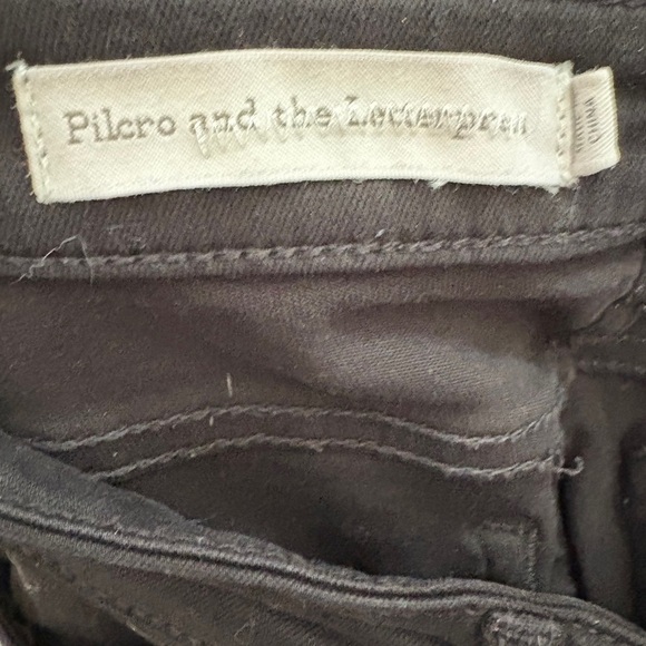 Anthropologie Pilcro and the Letterpress Jeans High Rise Skinny Black Denim  25 - Picture 13 of 14